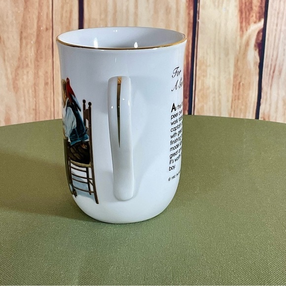 VTG 1982‎ Norman Rockwell Museum "For A Good Boy" Collectible Coffee Mug Tea Cup - Picture 3 of 7